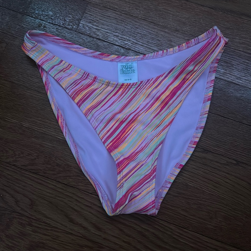 Bikini bottom sz-sz 0-2 pink,orange,yellow,green ..worn once